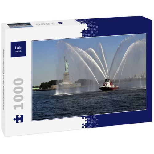 Lais Puzzle Feuerwehrboot an der Freiheitsstatue 1000 Teile