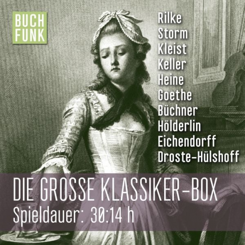 Josef Freiherr Eichendorff Friedrich Hölderlin Gottfried Keller Johann Wolfgang von Goethe Annette von Droste-Hülshoff - Die große Klassiker-Box