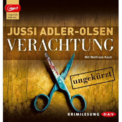 Jussi Adler-Olsen - Verachtung / Carl Mørck  Sonderdezernat Q Bd. 4