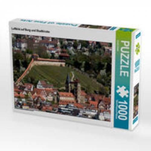 CALVENDO Puzzle Luftbild auf Burg und Stadtkirche 1000 Teile Lege-Größe 64 x 48 cm Foto-Puzzle Bild von Horst Eisele