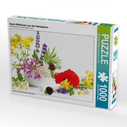 CALVENDO Puzzle Bunte Wildkräuter aus dem Naturgarten 1000 Teile Lege-Größe 64 x 48 cm Foto-Puzzle Bild von Avianaarts Design Fotografie by Tanja Ried