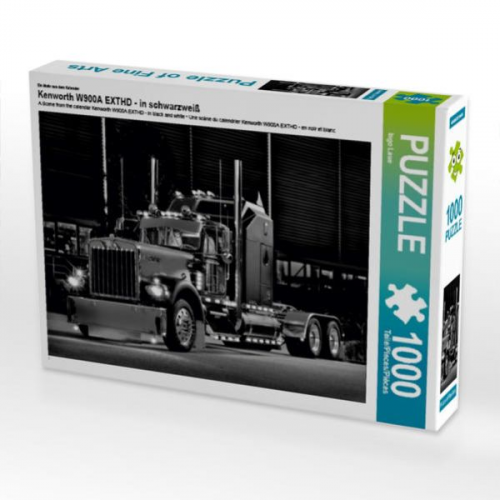 CALVENDO Puzzle Kenworth W900A EXTHD - in schwarzweiß 1000 Teile Lege-Größe 64 x 48 cm Foto-Puzzle Bild von Ingo Laue