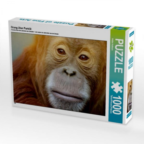 CALVENDO Puzzle Orang Utan Porträt 1000 Teile Lege-Größe 64 x 48 cm Foto-Puzzle Bild von Heike Hultsch