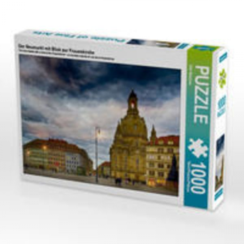 CALVENDO Puzzle Der Neumarkt mit Blick zur Frauenkirche 1000 Teile Lege-Größe 64 x 48 cm Foto-Puzzle Bild von Dirk Meutzner