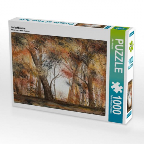 CALVENDO Puzzle Herbstbäume 1000 Teile Lege-Größe 64 x 48 cm Foto-Puzzle Bild von Jitka Krause