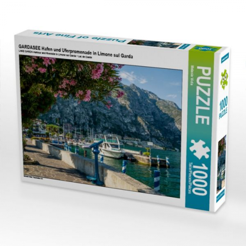 GARDASEE Hafen und Uferpromenade in Limone sul Garda (Puzzle)