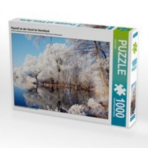 CALVENDO Puzzle Raureif an der Havel im Havelland 1000 Teile Lege-Größe 64 x 48 cm Foto-Puzzle Bild von Anja Frost