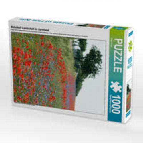 CALVENDO Puzzle Mohnfeld. Landschaft im Havelland. 1000 Teile Lege-Größe 48 x 64 cm Foto-Puzzle Bild von Anja Frost