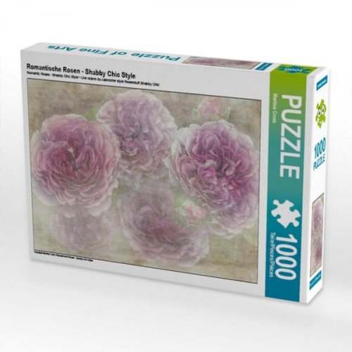 Romantische Rosen - Shabby Chic Style (Puzzle)