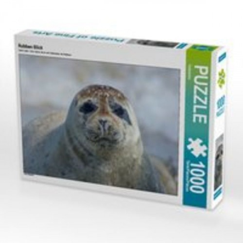 CALVENDO Puzzle Robben Blick 1000 Teile Lege-Größe 64 x 48 cm Foto-Puzzle Bild von Kattobello