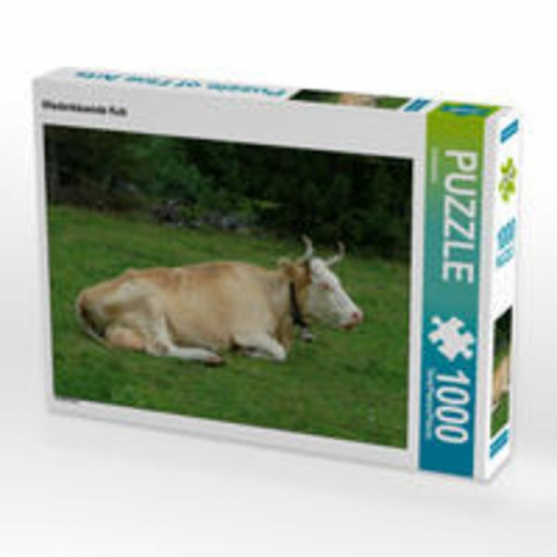 CALVENDO Puzzle Wiederkäuende Kuh 1000 Teile Lege-Größe 64 x 48 cm Foto-Puzzle Bild von Kattobello