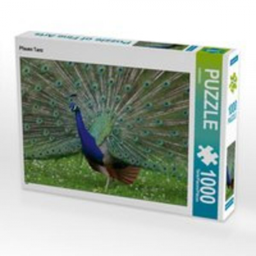 CALVENDO Puzzle Pfauen Tanz 1000 Teile Lege-Größe 64 x 48 cm Foto-Puzzle Bild von kattobello