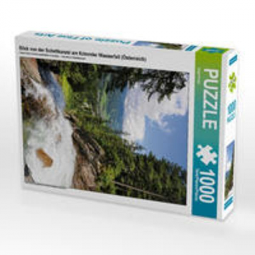 CALVENDO Puzzle Blick von der Schettkanzel am Krimmler Wasserfall (Österreich) 1000 Teile Lege-Größe 48 x 64 cm Foto-Puzzle Bild von Anja Frost