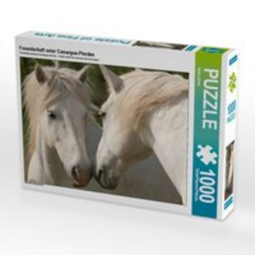 CALVENDO Puzzle Freundschaft unter Camargue-Pferden 1000 Teile Lege-Größe 64 x 48 cm Foto-Puzzle Bild von Meike Bölts