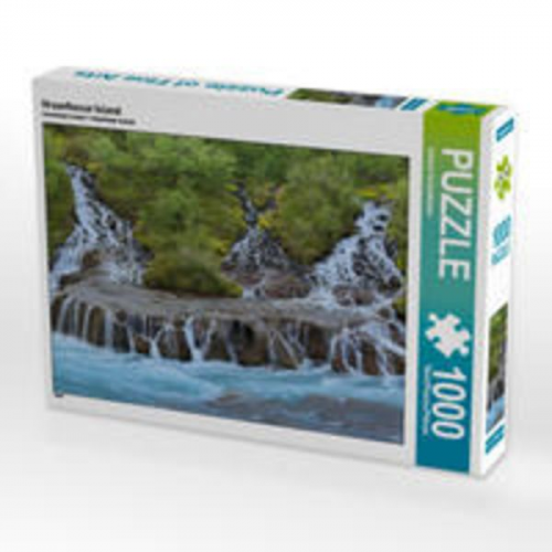 CALVENDO Puzzle Hraunfossar Island 1000 Teile Lege-Größe 64 x 48 cm Foto-Puzzle Bild von Johann Schörkhuber