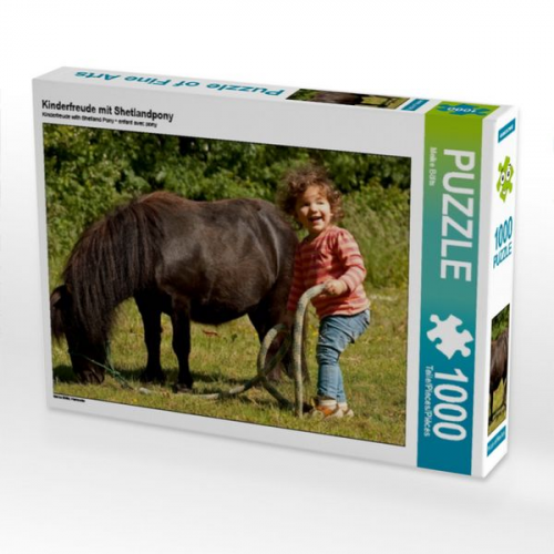 Kinderfreude mit Shetlandpony (Puzzle)