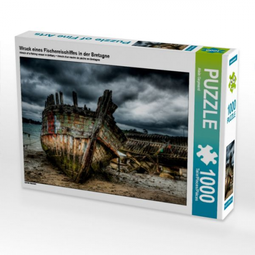 Wrack eines Fischereischiffes in der Bretagne (Puzzle)