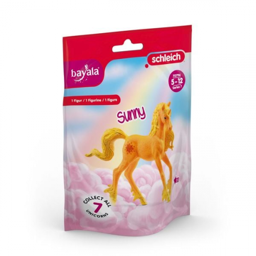 Schleich 70796 - Bayala, Einhorn Sunny, Sammeleinhorn, Spielfigur, 10x8x2cm