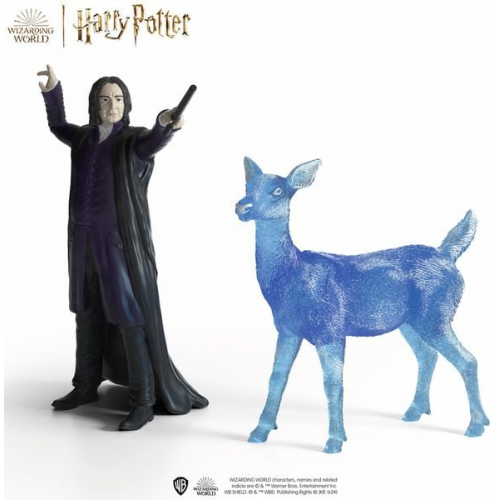 Schleich 42683 - Wizarding World - Harry Potter, Professor Snape & Patronus, Spielfiguren, Höhe Prof. Snape: ca. 10 cm