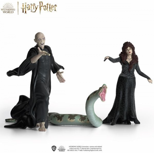 Schleich 42684 - Wizarding World - Harry Potter, Lord Voldemort, Nagini & Bellatrix Lestrange, Spielfiguren, Höhe Lord V. ca. 10 cm