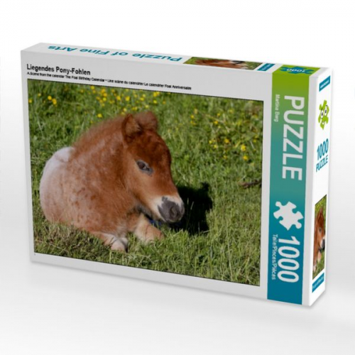 Liegendes Pony-Fohlen (Puzzle)