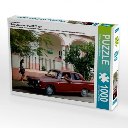 CALVENDO Puzzle Ein Motiv aus dem Kalender "Auto-Legenden - PEUGEOT 404" | 1000 Teile Lege-Größe 64x48cm Foto-Puzzle für glückliche Stunden