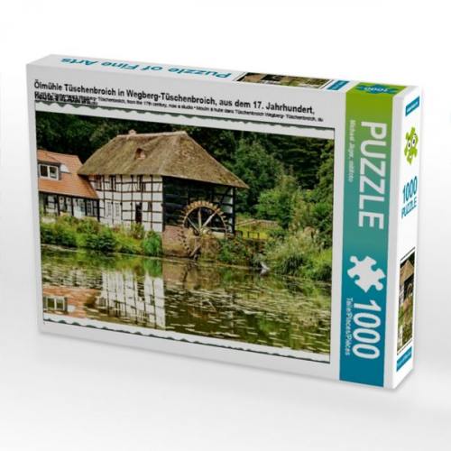 Ölmühle Tüschenbroich in Wegberg-Tüschenbroich, aus dem 17. Jahrhundert, heute ein Atelier (Puzzle)