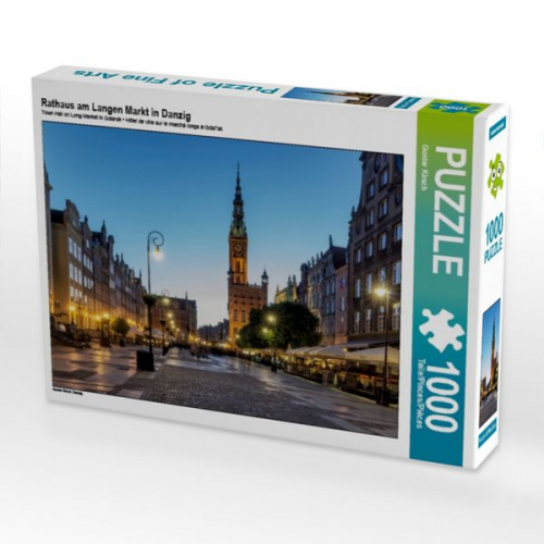 CALVENDO Puzzle Rathaus am Langen Markt in Danzig | 1000 Teile Lege-Größe 64x48cm Foto-Puzzle für glückliche Stunden