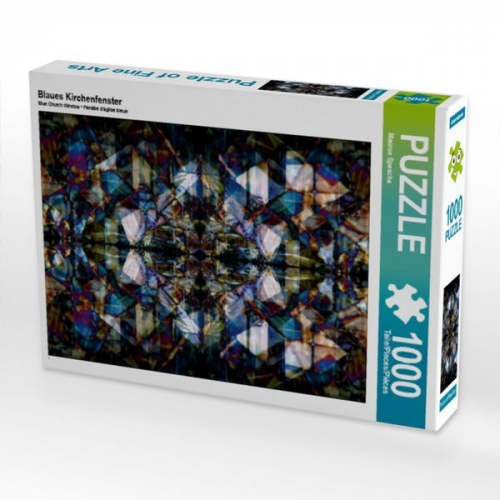 Blaues Kirchenfenster (Puzzle)