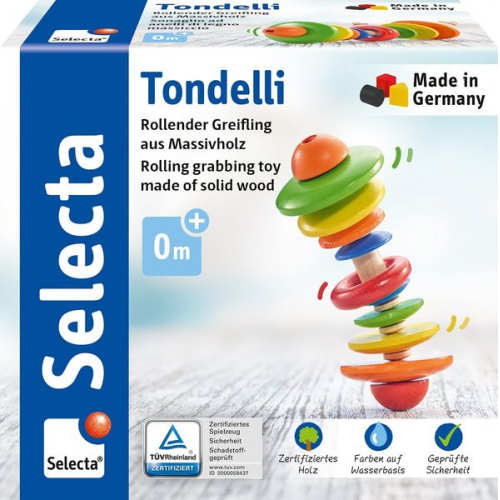 Schmidt Spiele - Selecta - Tondelli, rollender Greifling, 12 cm