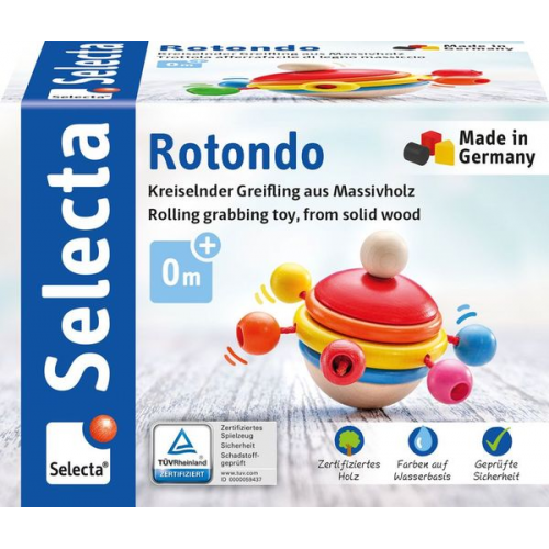 Schmidt Spiele - Selecta - Rotondo, Kreiselnder Greifling, 7,5 cm