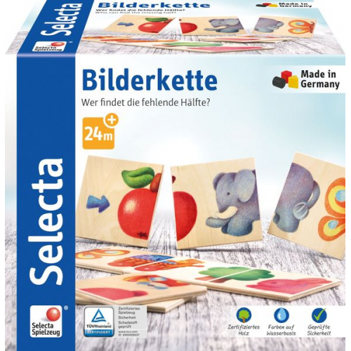 Selecta 62006 - Bilderkette, Legespiel, Holz, 8-teilig