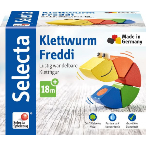 Schmidt Spiele - Selecta - Klettwurm Freddi, 16 cm