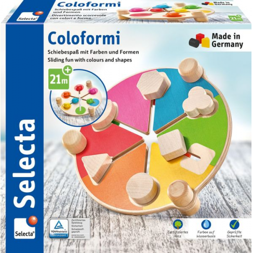 Schmidt Spiele - Selecta - Coloformi, Schiebespaß mit Farben und Formen, 19,5 cm