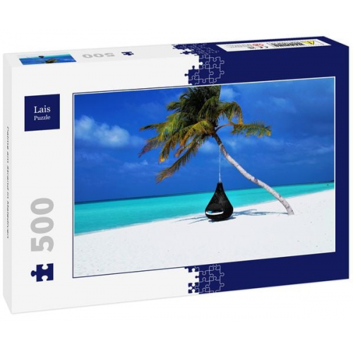 Lais Puzzle Palme am Strand in Malediven 500 Teile