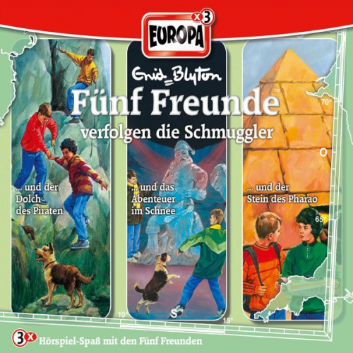 Enid Blyton Gabriele Hartmann - 3er-Box: Fünf Freunde verfolgen die Schmuggler (Folgen 42/59/63)