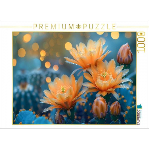 CALVENDO Puzzle Zarte Kakteenblüten | 1000 Teile Lege-Größe 64x48cm Foto-Puzzle für glückliche Stunden