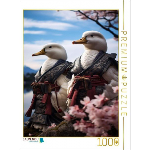 CALVENDO Puzzle Samurai des Himmels: Samurai Vögel in Japan | 1000 Teile Lege-Größe 64x48cm Foto-Puzzle für glückliche Stunden