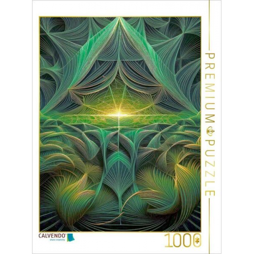 CALVENDO Puzzle Sonne im Grasdschungel | 1000 Teile Lege-Größe 64x48cm Foto-Puzzle für glückliche Stunden