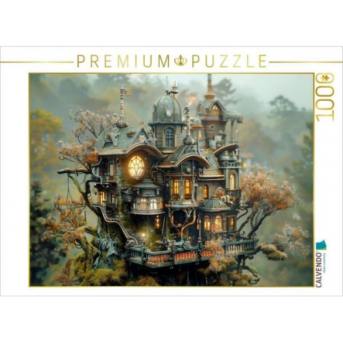 CALVENDO Puzzle Ein Motiv aus dem Kalender "Miniaturwelt Faszinierend winzige Häuser im Steampunk-Stil" | 1000 Teile Lege-Größe 64x48cm Foto-Puzzle fü