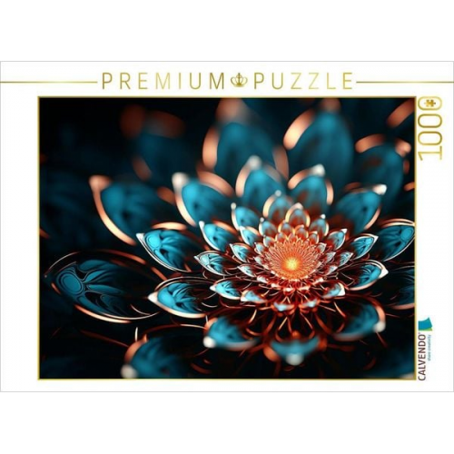 CALVENDO Puzzle Fibonacci in einer Blüte in 3D Fraktal | 1000 Teile Lege-Größe 64x48cm Foto-Puzzle für glückliche Stunden