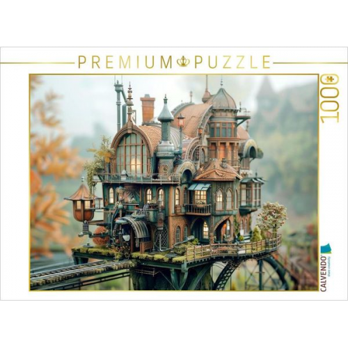 CALVENDO Puzzle Ein Motiv aus dem Kalender "Miniaturwelt Faszinierend winzige Häuser im Steampunk-Stil" | 1000 Teile Lege-Größe 64x48cm Foto-Puzzle fü