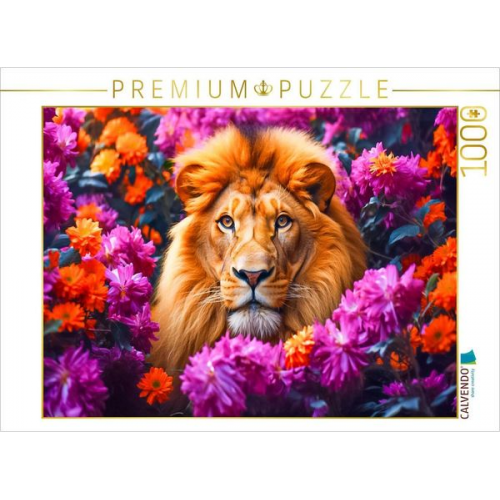 CALVENDO Puzzle Löwe | 1000 Teile Lege-Größe 64x48cm Foto-Puzzle für glückliche Stunden