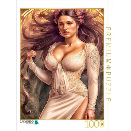 CALVENDO Puzzle Yolandas neues Kleid ist eine Tunika neu in der Premiumausführung. | 1000 Teile Lege-Größe 64x48cm Foto-Puzzle für glückliche Stunden