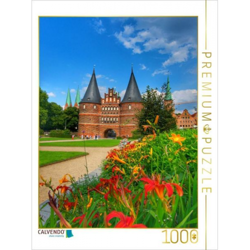 CALVENDO Puzzle Schleswig-Holstein, Hansestadt Lübeck | 1000 Teile Lege-Größe 64x48cm Foto-Puzzle für glückliche Stunden