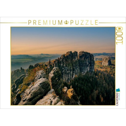 CALVENDO Puzzle Schrammsteinaussicht | 1000 Teile Lege-Größe 64x48cm Foto-Puzzle für glückliche Stunden