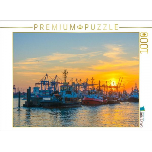 CALVENDO Puzzle Hafenschlepper | 1000 Teile Lege-Größe 64x48cm Foto-Puzzle für glückliche Stunden