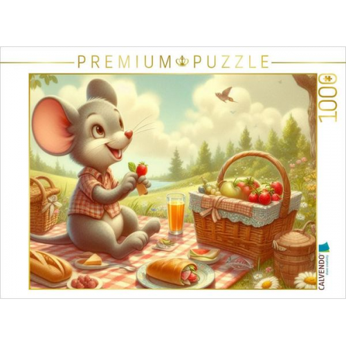 CALVENDO Puzzle Das Sommerpicknick | 1000 Teile Lege-Größe 64x48cm Foto-Puzzle für glückliche Stunden