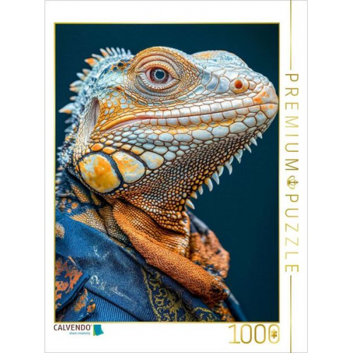 CALVENDO Puzzle Leguan leger | 1000 Teile Lege-Größe 64x48cm Foto-Puzzle für glückliche Stunden