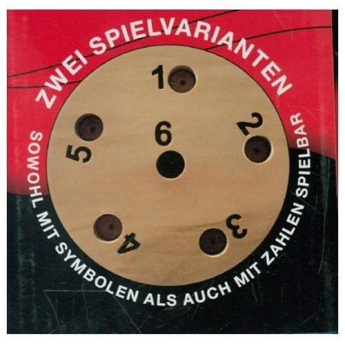 BestSaller 3020 - Super Six Holz, große Version, beidseitig bespielbar - auch für Kinder, 36 Spielstäbchen mit 3 Würfel